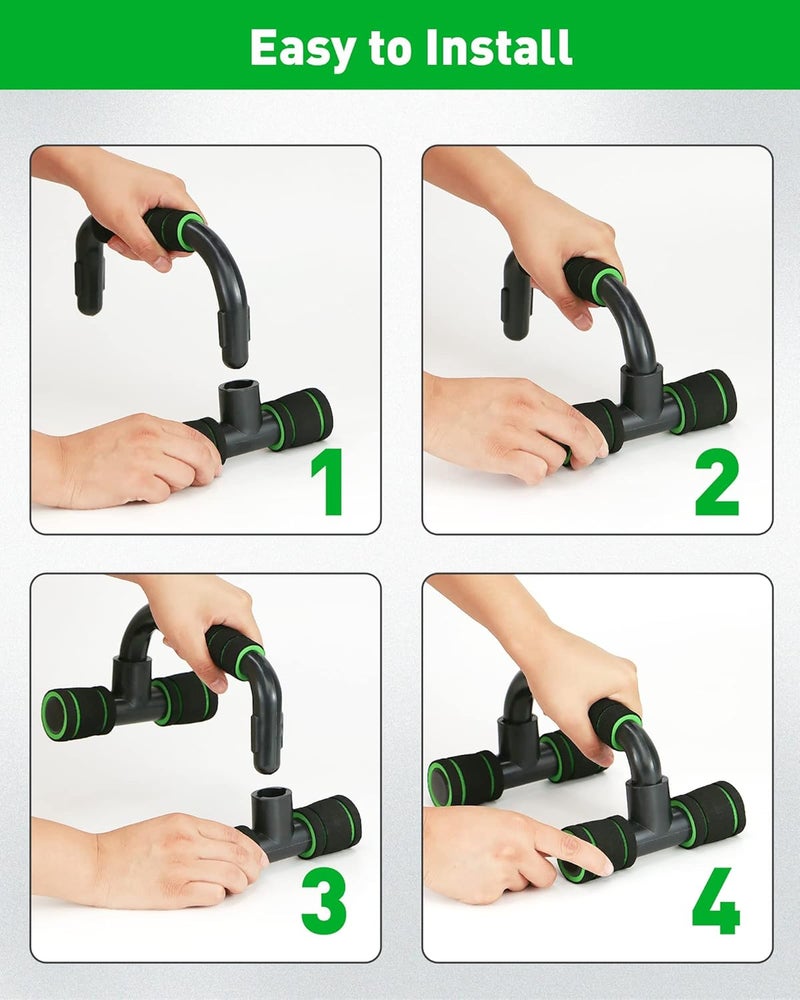 CUNCUI Push up Bar, Structure Portable for Home Fitness Training, Push Up Stands Handle for Floor Workouts, Suitable for Men and Women. - Image 4